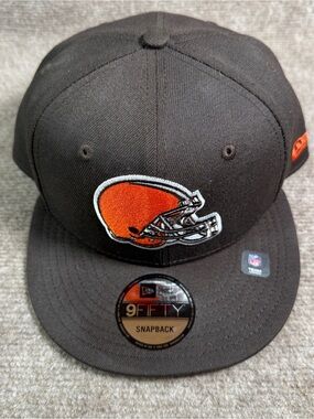 Cleveland Browns New Era 9Fifty Snapback Hat Basic Flat Bill Essentials A-Frame